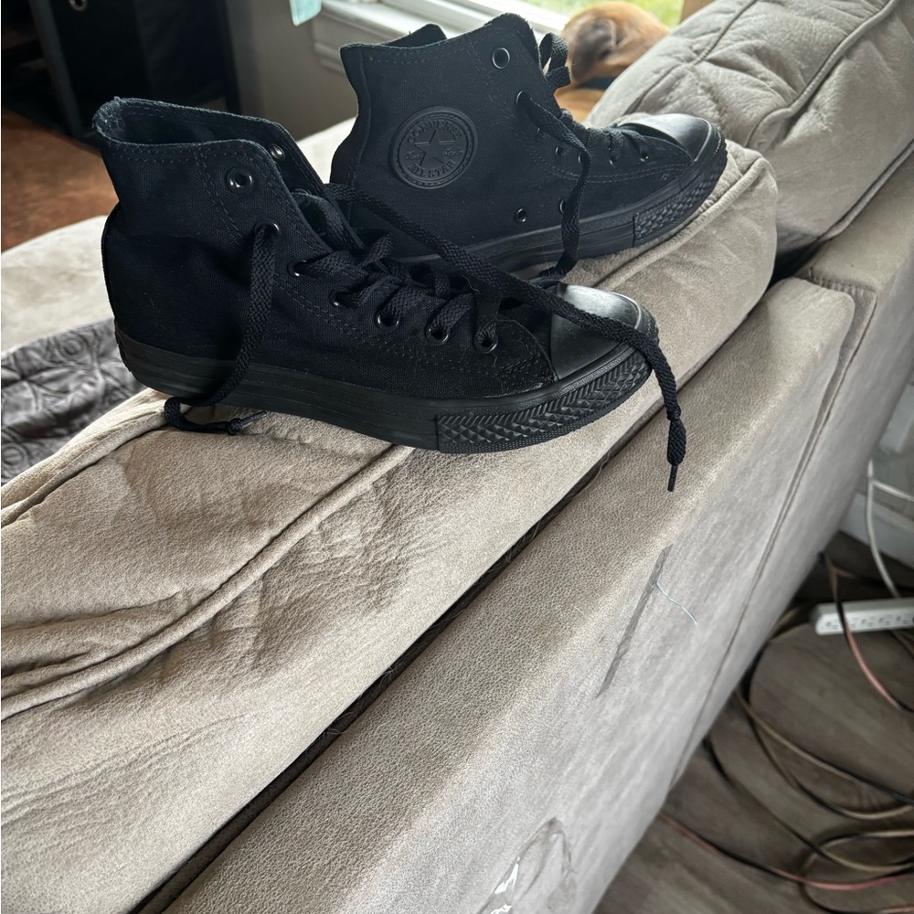 Black High-Top Sneakers